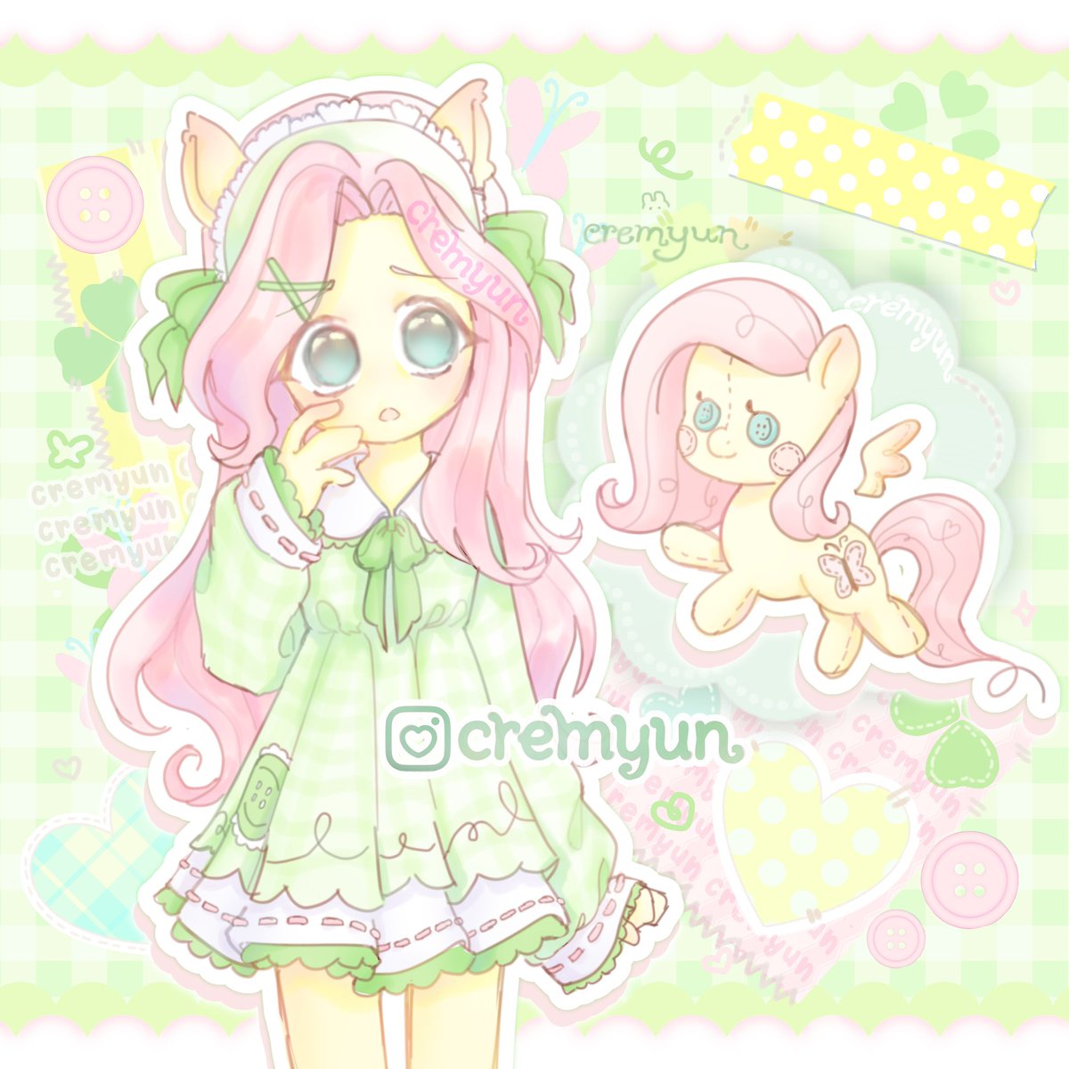 cremyun's tweet photo. fluttershy drawing i did :D

#fluttershy #mlp #kawaiiart https://t.co/95ItUhbltR