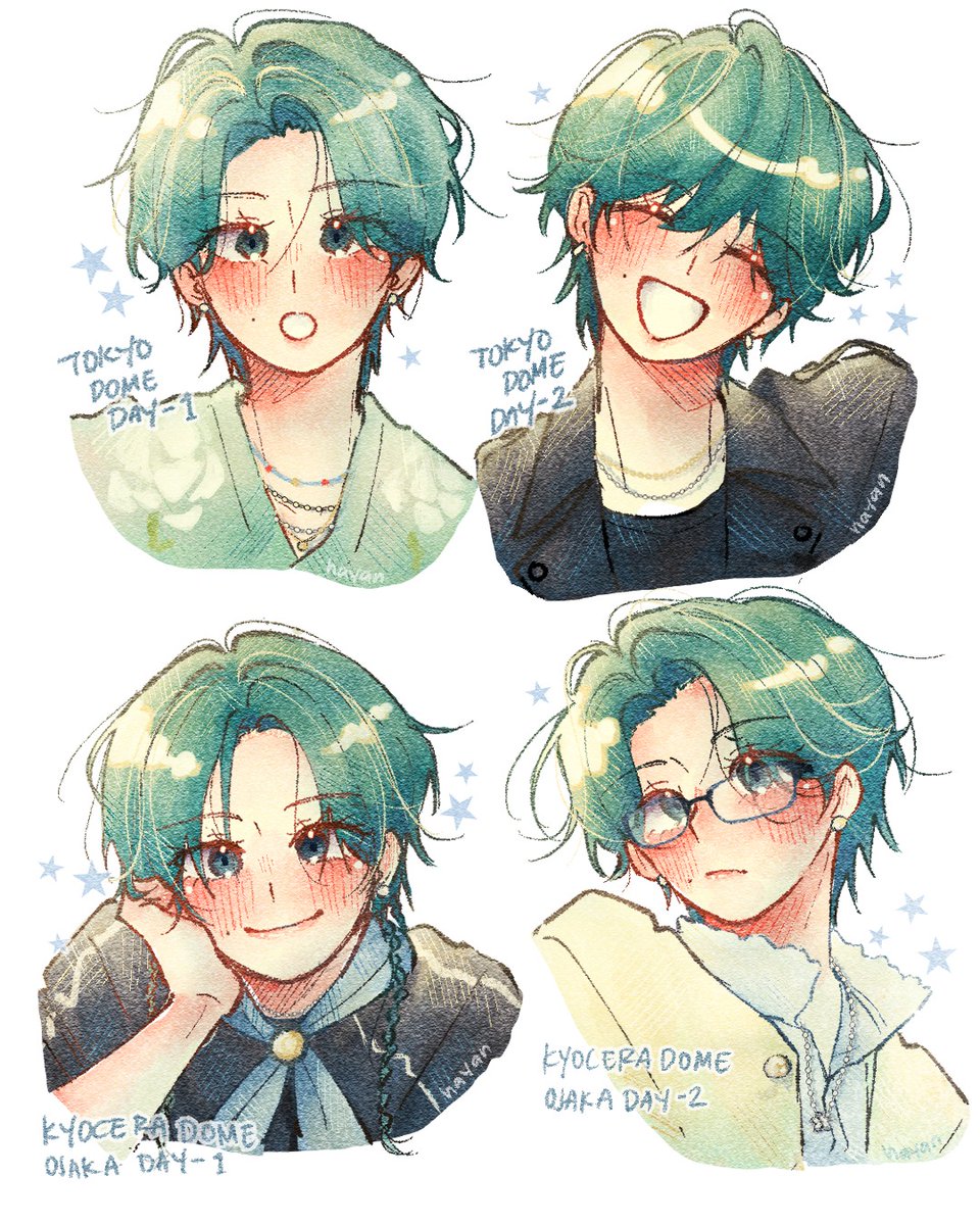 どれもかわいい 💙 #川尻蓮 #JO1fanart