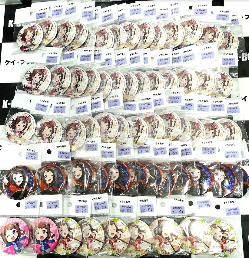 入荷情報】 バンドリ！ 戸山香澄さんの缶バッジ纏めて入荷しました