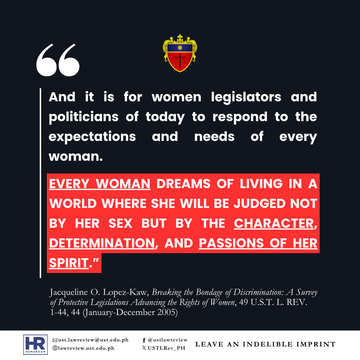 USTLRev_PH's tweet photo. 𝐈𝐍𝐒𝐈𝐃𝐄 𝐓𝐇𝐄 𝐉𝐀𝐑: Featured Article

To read the full article, you may access UST Law Review’s Volume 49 here: https://t.co/gM8EjXDT20

#PlatinumEdition #CritiqueofEverydaySociety #LeaveAnIndelibleImprint https://t.co/rAMwdwPzi2