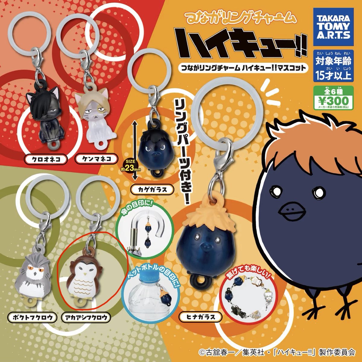 crazyqarx's tweet photo. ✨พร้อมส่ง✨
กาชาปอง พวงกุญแจ Charms Tsunagaring  
อาคาอาชิ นกฮูก 
⚡️100 บาทรวมส่ง ecopost⚡️

มือ1 ไข่+ใบปิดครบ
สนใจเดมค่าาา 
#ตลาดนัดไฮคิว #ตลาดนัดhaikyu https://t.co/CMAwzSXvls