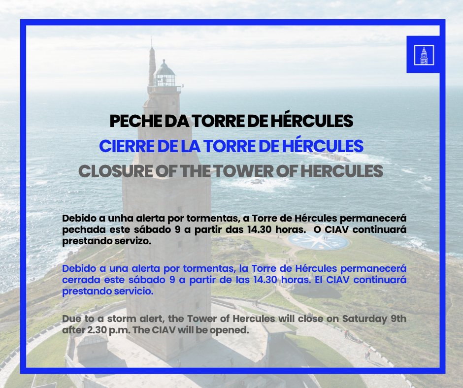Torre de Hércules tweet media