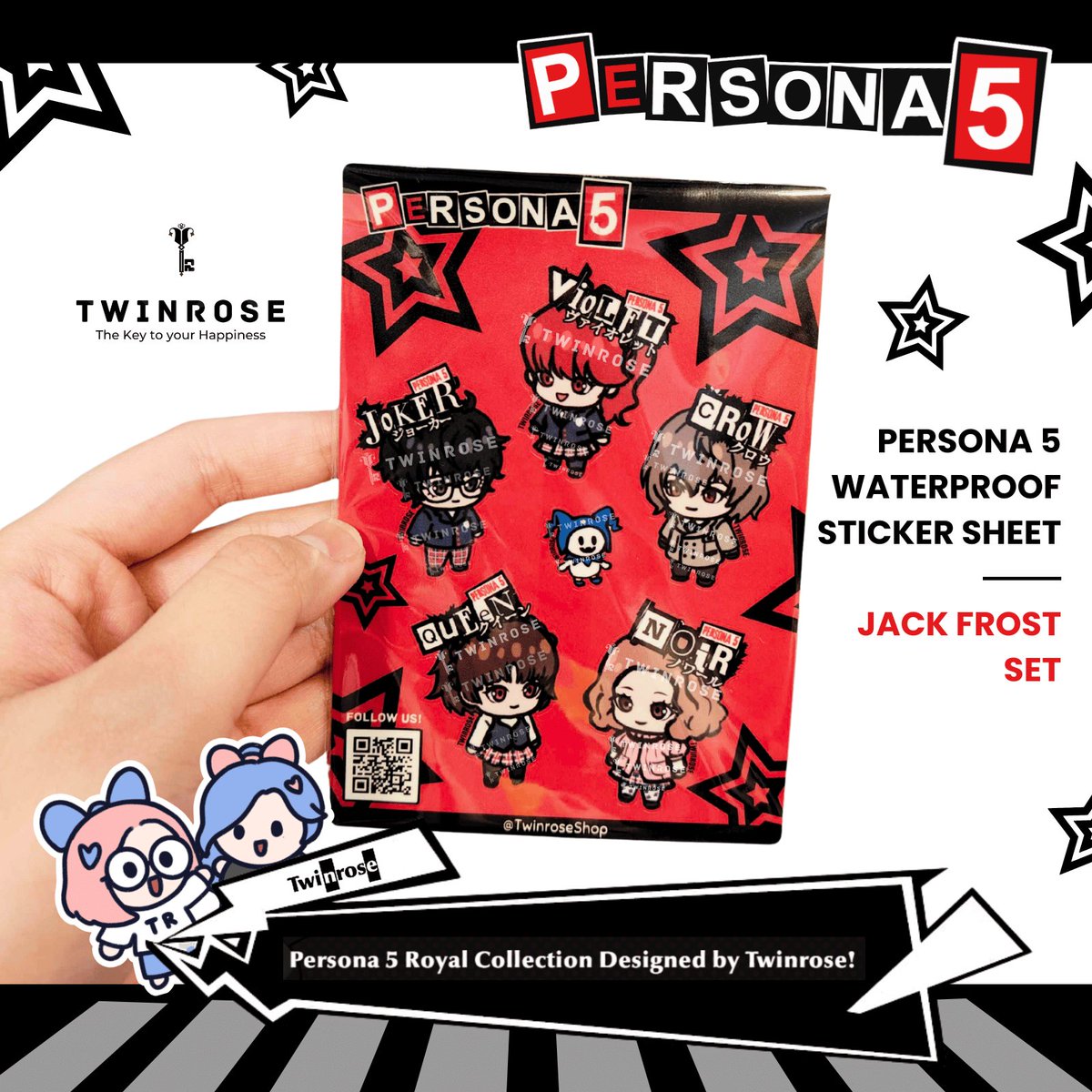 TwinroseShop's tweet photo. And for those of you who like accessorizing and designing your everyday items, we have Persona 5 stickers and pin badges too!

Shopee PH:
https://t.co/Ztyefcb38L

International Shipping:
https://t.co/qbEiKcPIKA

#persona5 #persona #persona5royal https://t.co/oVvg6aMt89