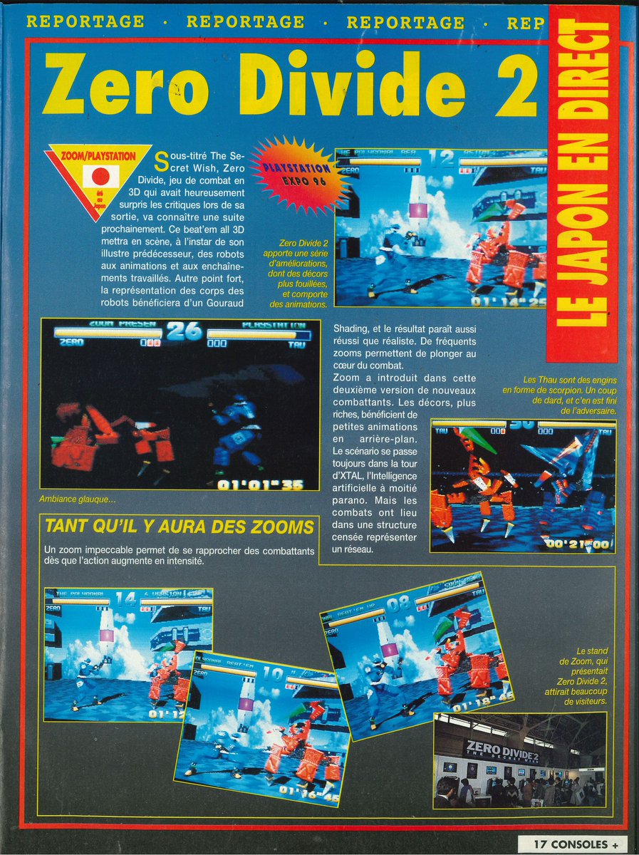AllmightoFranky's tweet photo. #Nostalgeek,on attaque le feuilletage du #ConsolesPlus de mai 1996!La belle couv,le sommaire et l'édito de M. AHL,puis "Le Japon en direct" avec #ZeroDivide2 sur #Playstation!#retro #retrogaming #oldschool #80s #90s 1/5 https://t.co/Xa5SUgwvjk