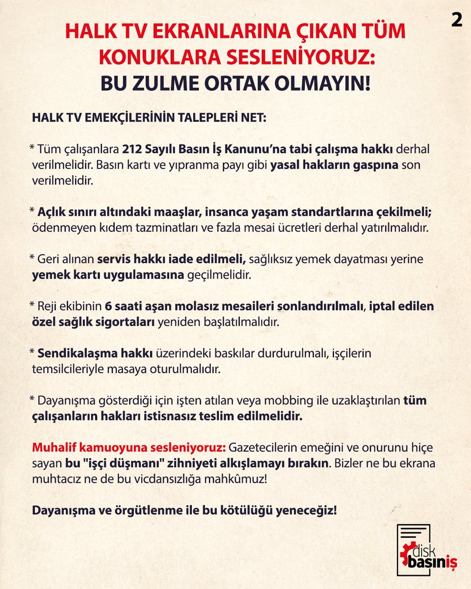 DİSK Basın-İş tweet media
