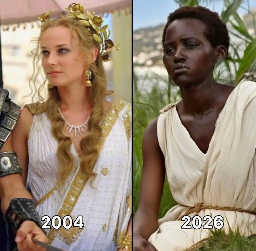 Helen of Troy 2004 versus 2026!

Everything WOKE turns to shit!