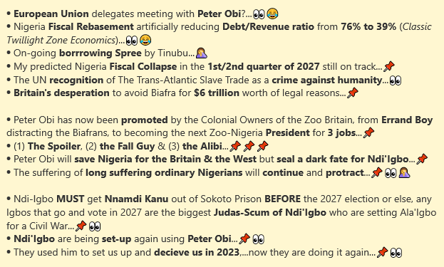 Starman_Alpha's tweet photo. Signs &amp; Portends...Nigeria 2027 Elections...🇳🇬 https://t.co/EtOPVpaxG0
