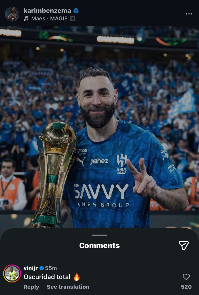 🚨🚨🚨🗣️ فينيسيوس جونيور لـ بنزيما :

هيبة 🔥
