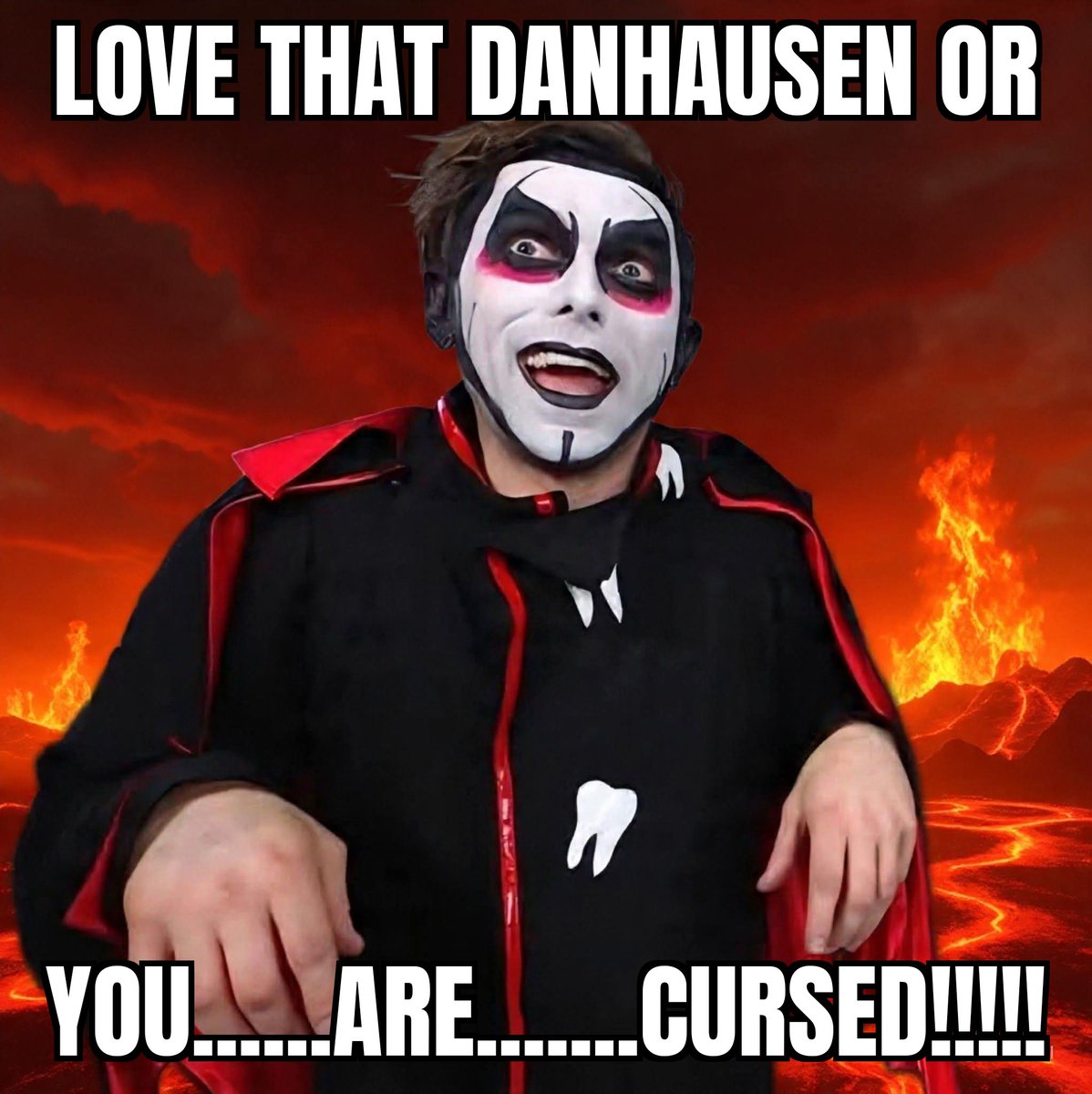 HTPswaff's tweet photo. @DanhausenAD You will not cross  Danhausen https://t.co/kKNHN97ZUN