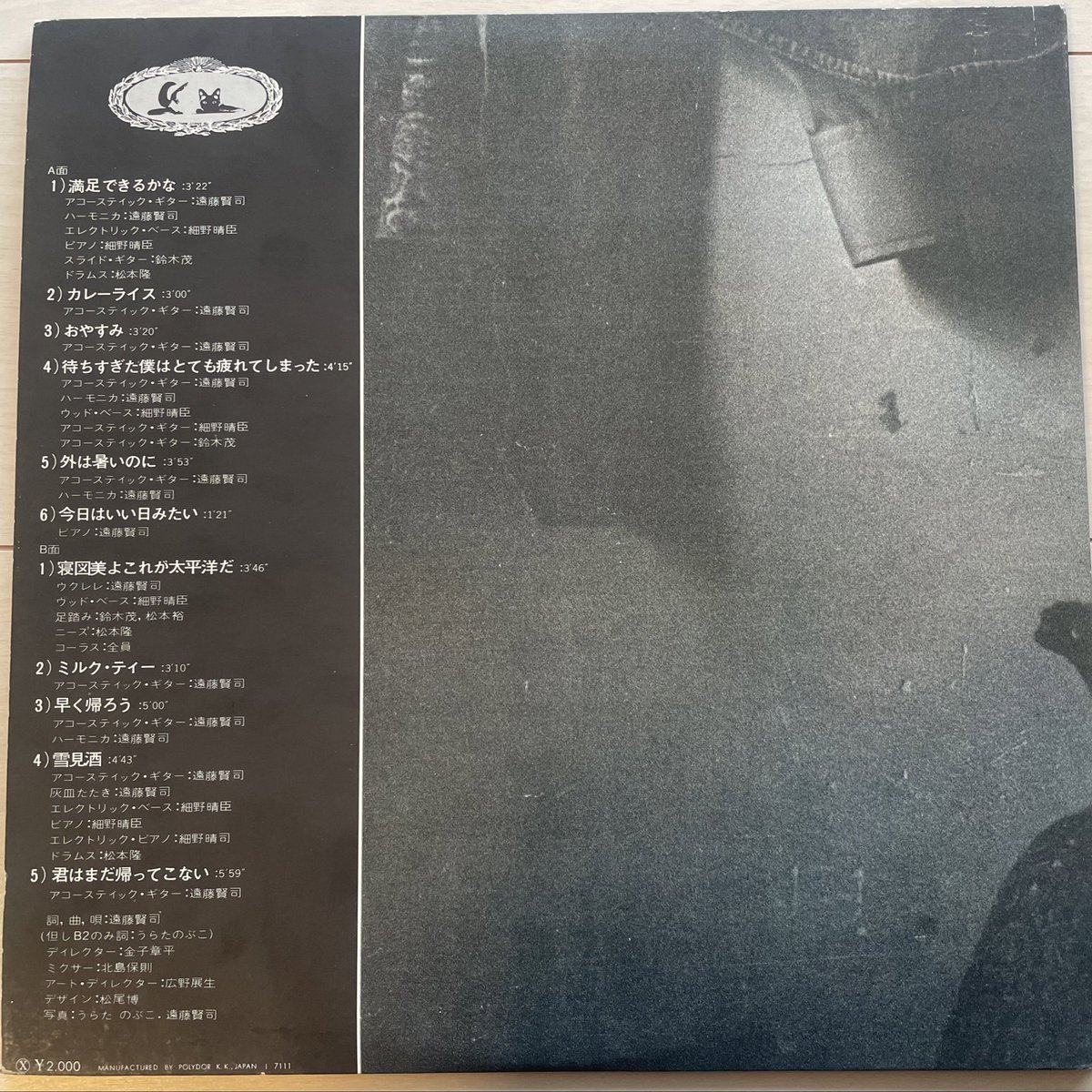 遠藤賢司1stアルバム『niyago』2st『満足できるかな』はっぴいえんどに