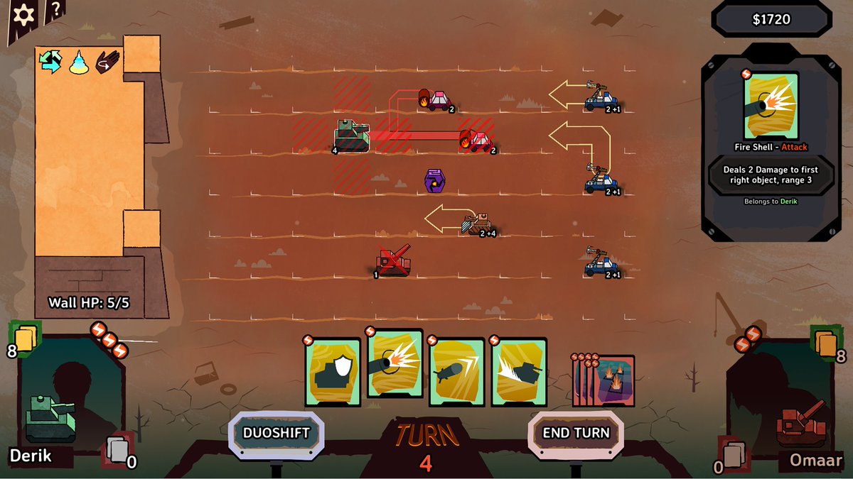 BAC_Games's tweet photo. @DevKrisu Thank you! I’m an indie dev building Duoshift. It is a tactical deckbuilder roguelite where you play with two battle vehicles in synergy.

Wishlist Duoshift: https://t.co/hSQA74FYxO https://t.co/exfyNdCsPN