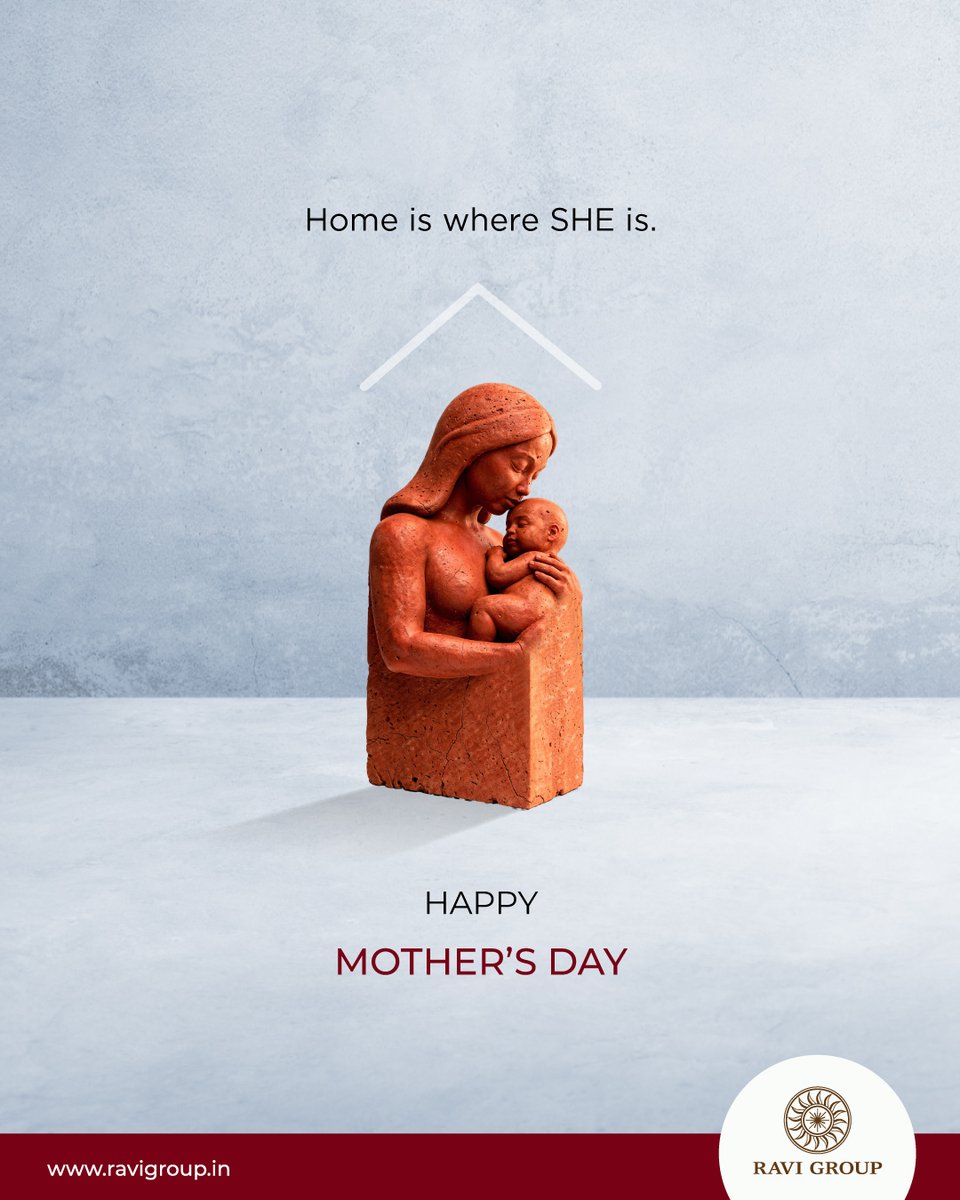 _RaviGroup's tweet photo. She gave us our first feeling of home. A mother’s love is where comfort, care, &amp; belonging begin. This Mother’s Day, we celebrate the hearts that make every house feel complete.
#HappyMothersDay!
.
.
.
#RaviGroup #MothersDay #MothersDay2026 #HappyMothersDay2026 #MothersDaySpecial https://t.co/gIOtLNTM2d