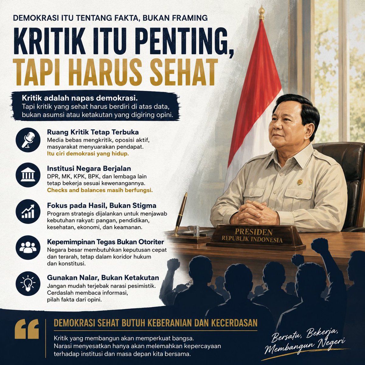Mari dukung Presiden Prabowo untuk kemajuan ekonomi! Data menunjukkan pertumbuhan yang positif dan stabil. Bersama kita wujudkan masa depan yang lebih baik! 📈🇮🇩