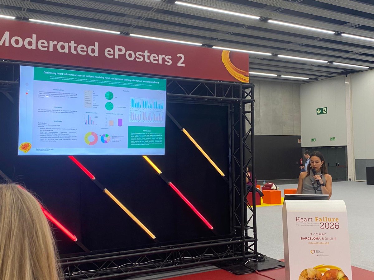 GarciaQuintanaA's tweet photo. The early birds of HFA in BCN 2026 @escardio with the 8:30 session of e-moderated posters about renal function &amp; fluid management in HF patients. @ICardiacaSEC https://t.co/vgkWeCLnIe