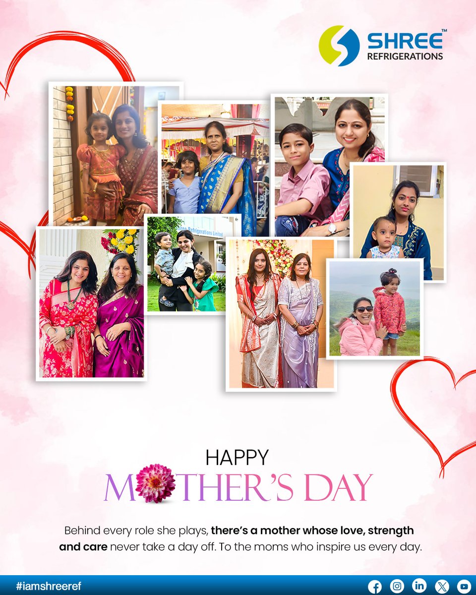 shree_ref's tweet photo. This Mother’s Day, Shree Refrigerations Limited celebrates the incredible mothers of our Shree family—women who balance responsibilities with strength, care with courage, and inspire us every single day.

Happy Mother’s Day! 🌸

#HappyMothersDay #MothersDay #ShreeRefrigerations https://t.co/FDCxixBpOt