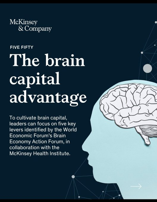 virginiog's tweet photo. ¿Cuál es la próxima ventaja competitiva?
El activo más valioso de la organización: tu cerebro
El "Capital Cerebral": es una combinación de salud cognitiva, habilidades mentales y bienestar con 5 palancas clave
Se redefine el éxito corporativo  https://t.co/6c5xVqQeEO https://t.co/uj1Ky7HU7h