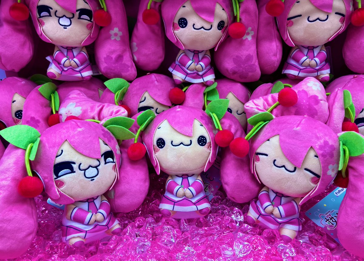 佐々木と宮野 よりぬい 平野 ピアプロ 初音ミク ちびぐるみ 桜ミク 🌸【新景品情報】🌸 遂に！ 桜ミクのもちぴこぬいぐるみが登場しました