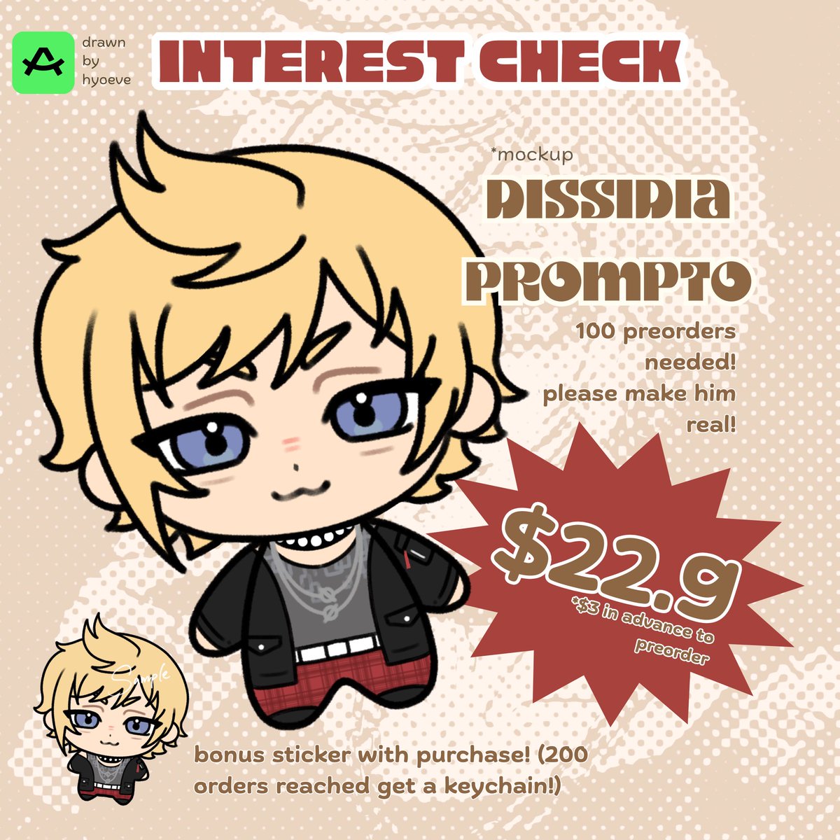 evecosu's tweet photo. Prompto Argentum (dissidia ver) is now up for pre0rder on my ACGgoods store! 🔗 in thread;

100 preorders needed and up for a limited time! Adopt my baby please! 

#finalfantasy15 #finalfantasyxv #FFXV #FF15 #promptoargentum https://t.co/8iLIftxR7F