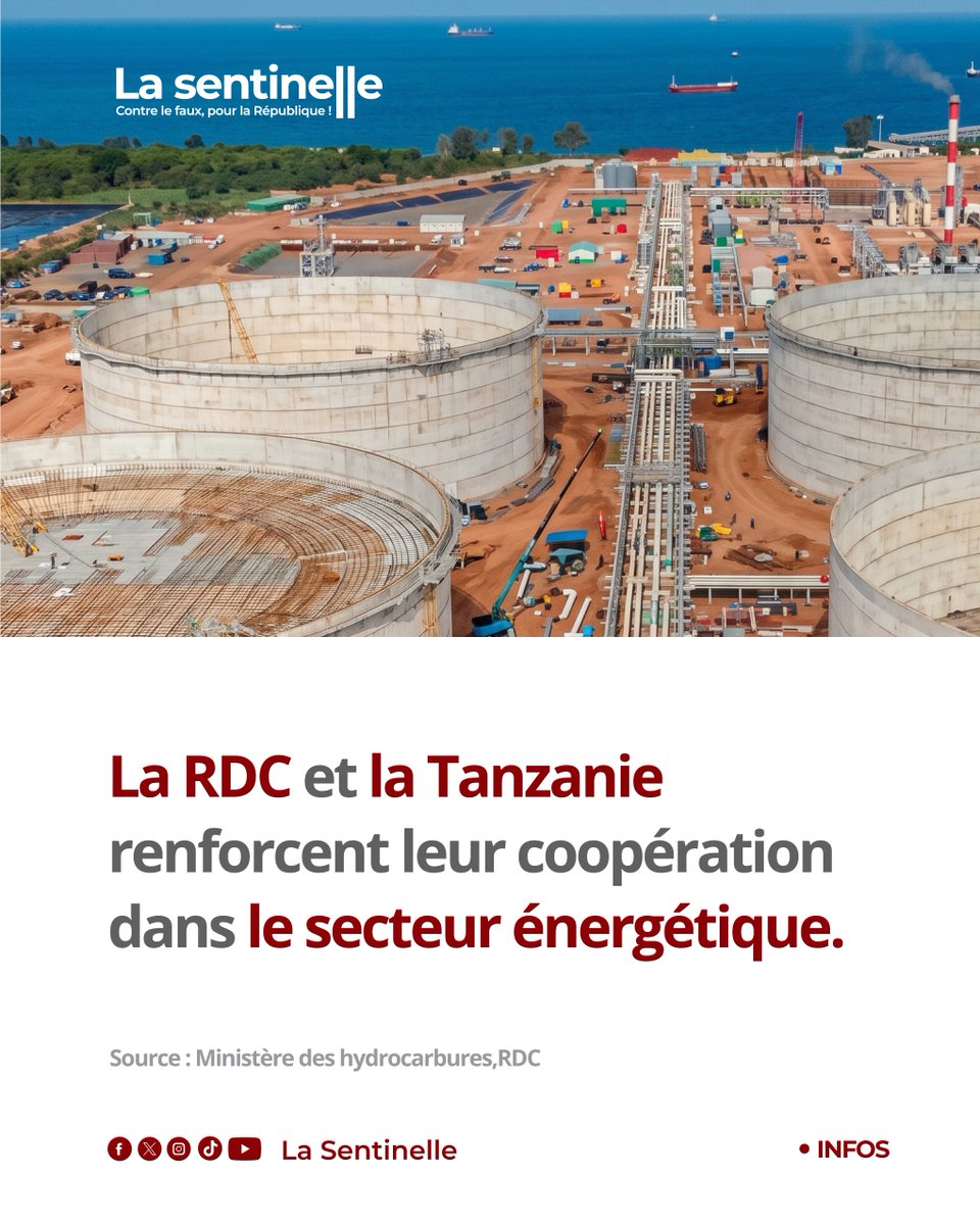 sentinellecongo's tweet photo. À Dodoma, la ministre d’État en charge des #Hydrocarbures et le ministre tanzanien de l’ #Énergie, ont échangé sur le renforcement du #partenariat énergétique entre la #RDC et la #Tanzanie, notamment autour de l’exploitation du lac Tanganyika et de la lutte contre la fraude sur les produits pétroliers en transit.

@Min_hydro_Rdc @bandubolambongo @EconatRDC @Min_Resshyd_rdc @MinMinesRDC @EACOP_ @_AfricanUnion