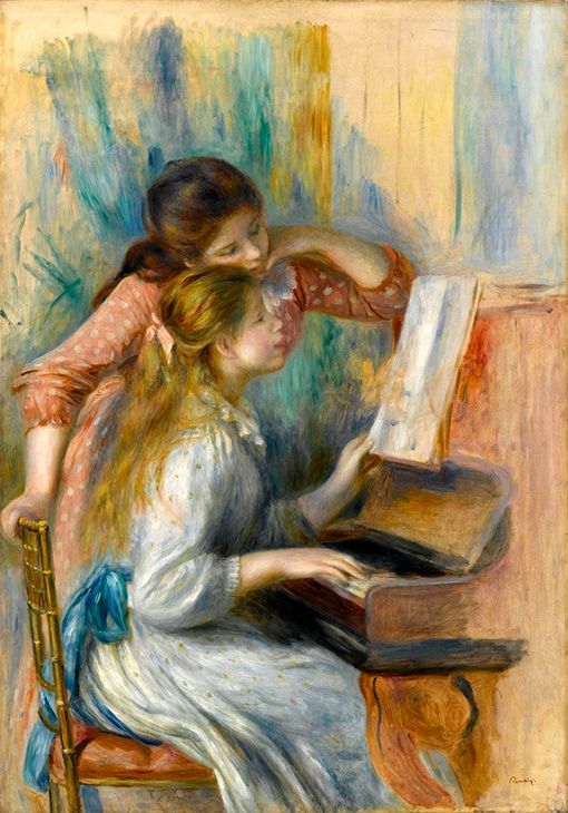 ピエール＝オーギュスト・ルノワール『ピアノを弾く少女たち』1892年頃