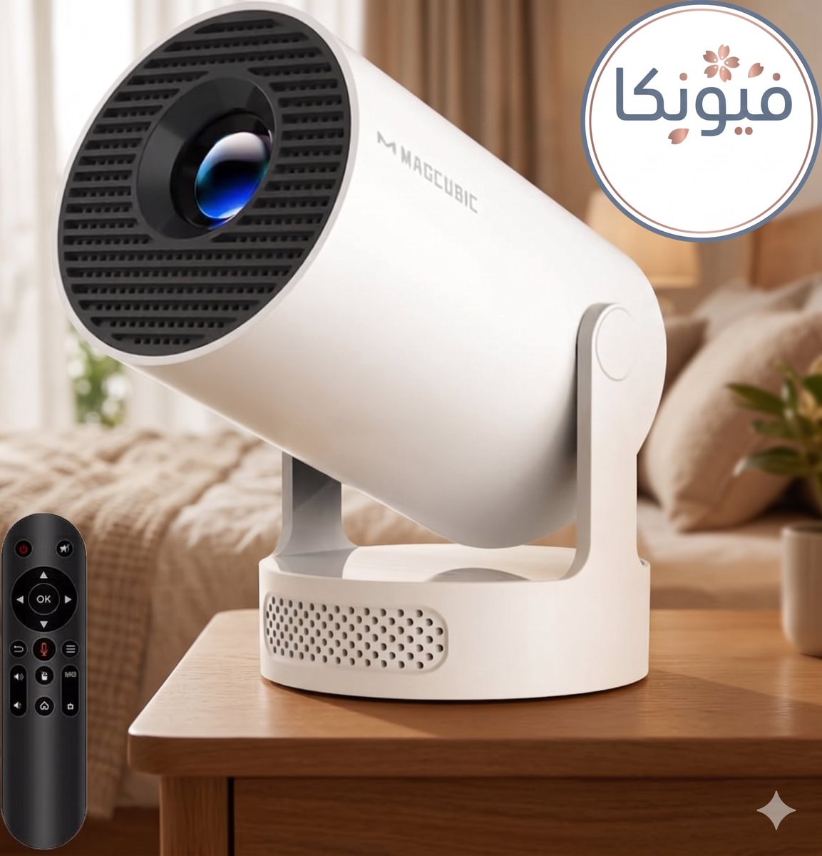 _im_ali's tweet photo. تخيل تتفرج فلم بدقة 4k على سقف او جدار غرفتك 🎦 

بروجكتر HY300Pro+ هو فعلاً افضل خيار لأنه يحل لك مشكلة الوزن والزاوية. يلف 180 درجة، يعني العرض على الجدار أو السقف صار بلمسة! 🔄✨

✅ يدعم WiFi 6 (بدون تقطيع).
✅ تصحيح تلقائي للصورة (وزنة احترافية بثواني).
✅ حجم صغير وسهل الاستخدام.
اللي يدور الروقان، هذا هو المنتج المطلوب. 🌸💡
فيديو للمنتج + رابط المنتج فاول تعليق