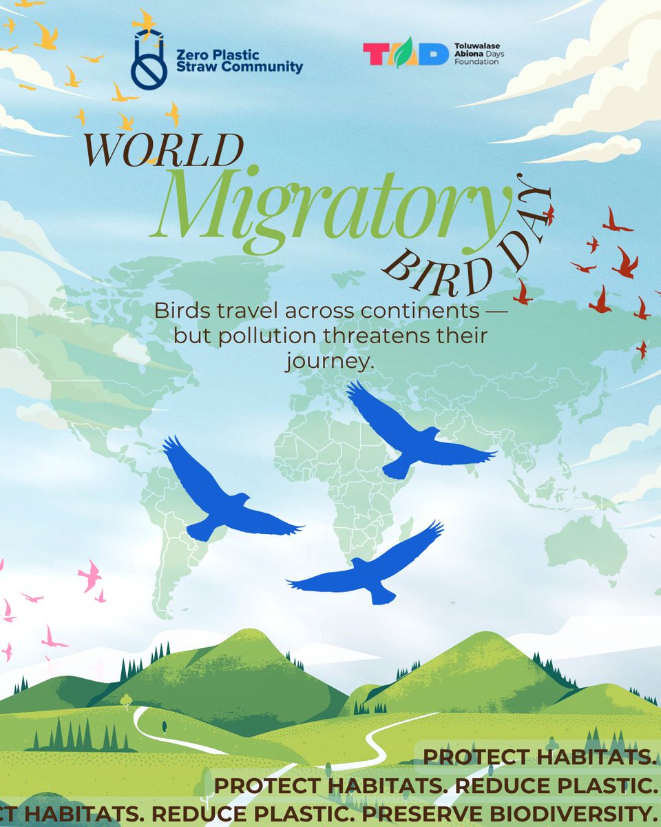 ZPSCommunity's tweet photo. This year's World Migratory Birds Day theme goes: 'Every bird counts, your observations matter' says how much Migratory birds are sometimes overlooked. 

Every life matters, so as the birds

#WorldBirdsMigratoryDay #Pollution #ConservingNature #MigratoryBirds #ZPSC https://t.co/SOGIAVqDT5