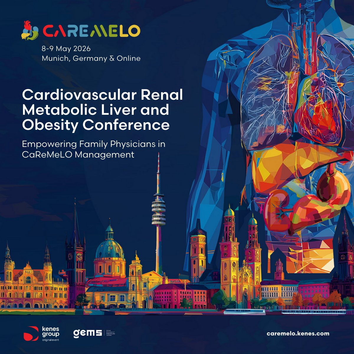Kenes_Group's tweet photo. #KenesOriginalEvents✨Greetings to our team on-site delivering the #CaReMeLO2026 – the Cardiovascular, Renal, Metabolic, Liver, and Obesity Conference, taking place in Munich, Germany, 8-9 May 2026!
Find out more 🔗 https://t.co/yogu27sG8D
#EmpoweringKnowledge✨#Cardiovascular https://t.co/DSf5eaD4M4