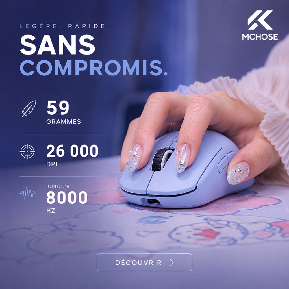 StealthGamerFR's tweet photo. Un souris ultra légère en promotion en ce moment, la MCHOSE A5 V2 est à un super prix ! 🔥

Et vous pouvez optimiser tout ça avec le code STG5-25 pour 5% de plus économisés.

Foncez 👉 https://t.co/afW6AuuGze https://t.co/8v8vbEQdD4
