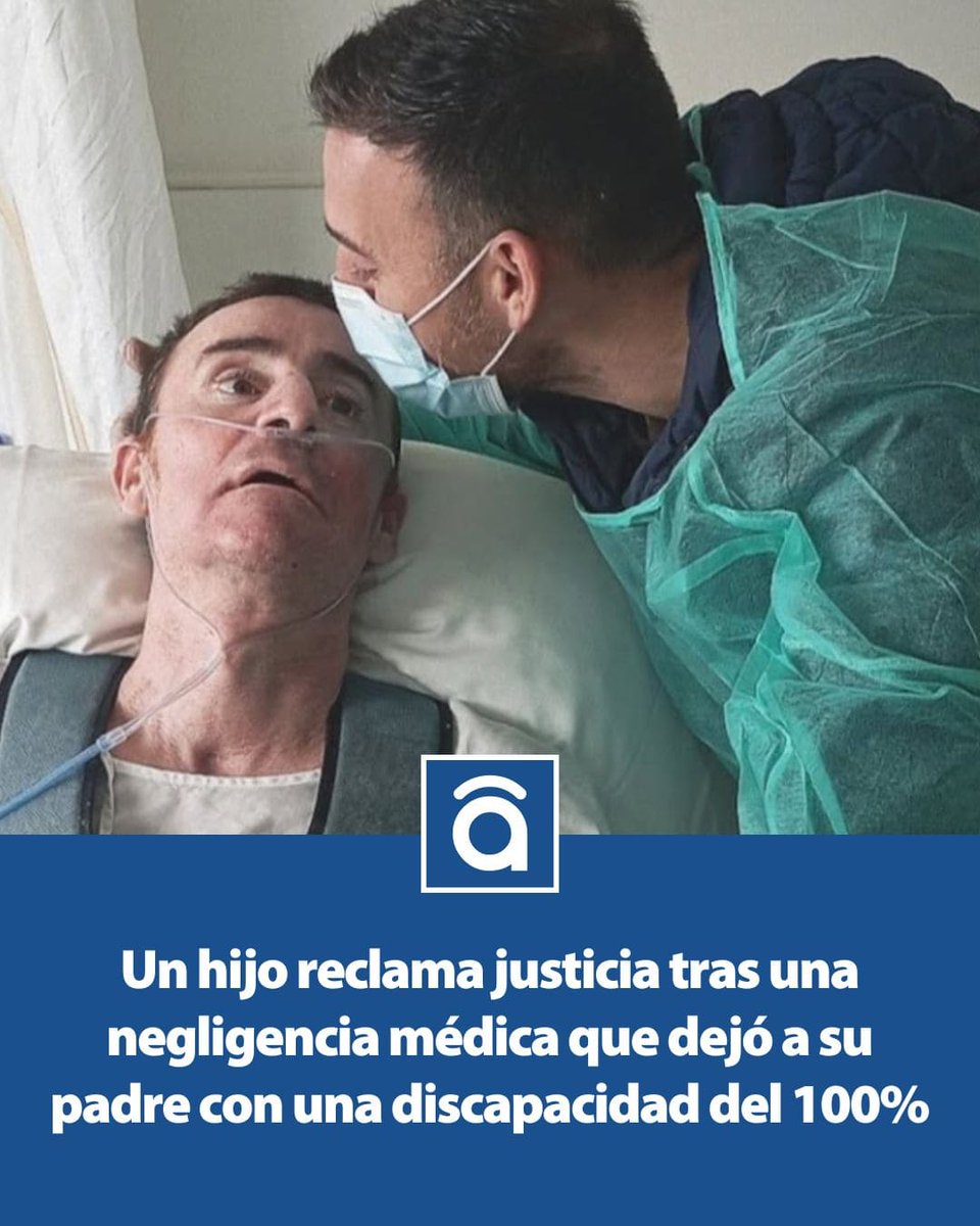 Un hombre queda con daño cerebral severo y una discapacidad del 100% tras una negligencia médica en España.

Dani reclama Justicia y ayuda ante una negligencia médica que provocó a su padre un daño cerebral irreversible y un grado de discapacidad del 100%. Este hijo lleva dos