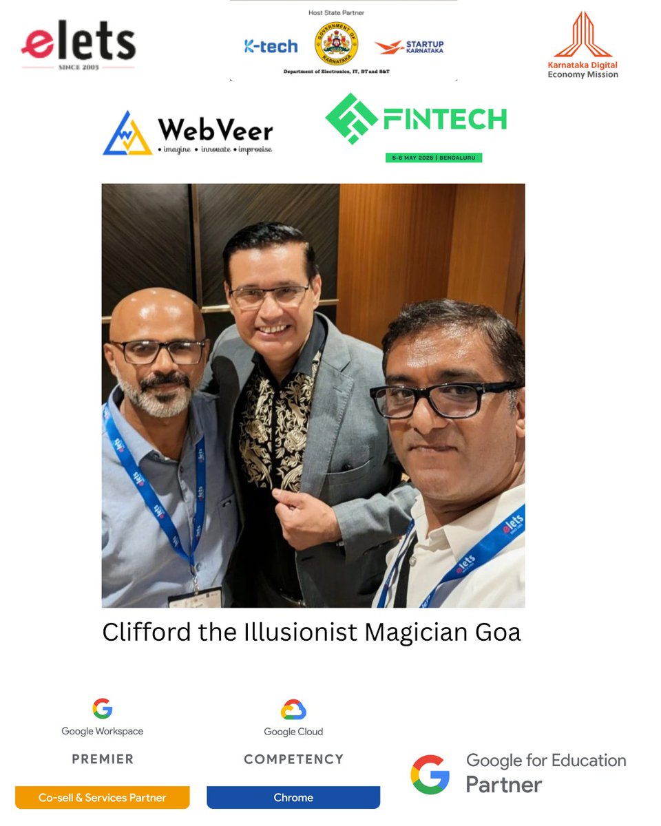 WebVeer's tweet photo. Clifford the Illusionist Magician Goa at Bengaluru World FIntech Summit https://t.co/Kr4P7Brc63