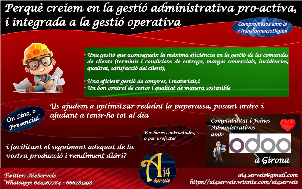 serveis38965's tweet photo. #Comptabilitat eficient i al millor cost quan la tenim integrada a la #GestioOperativa.
#Automatitzacio de feines repetitives que no aporten valor rellevant, i donant #Valor als #Professionals que poden dedicar la seva atenció a coses importants per #GenerarValor https://t.co/3tmy4kb14w