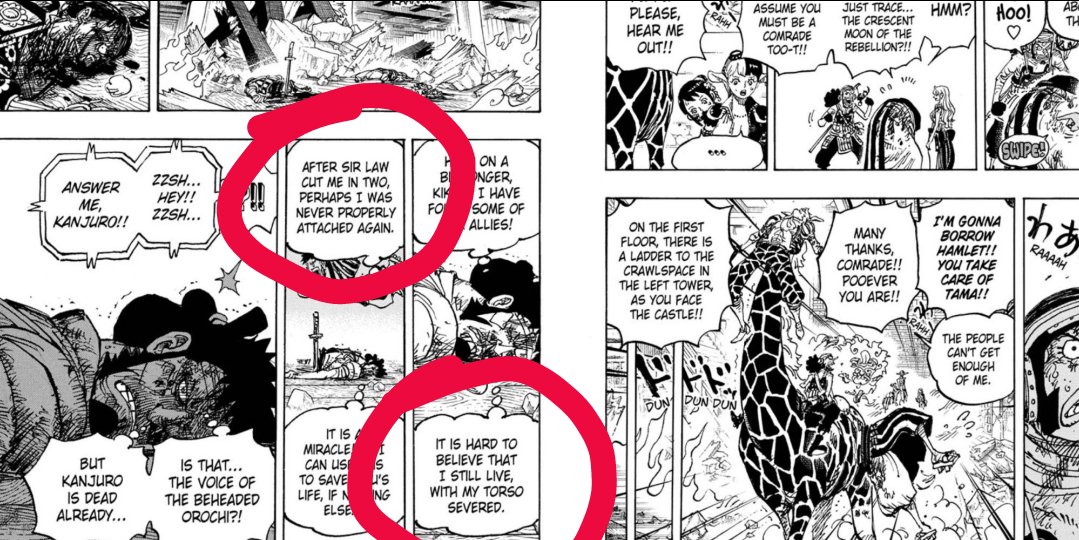 tom837bl's tweet photo. @MNaurzov59011 @CHADMIRALS @CFCSerb @waynesp9 @MonkeyNikaD1 @MasonSage04 @RJupiter7 Okay so Kinemon survived a couple attacks from Kaido's club. Is that supposed to change this specific instance being plot armour? Does it somehow change the fact that Akainu fumbled to kill Kuma even after using a named attack? https://t.co/sATpOyfPzg