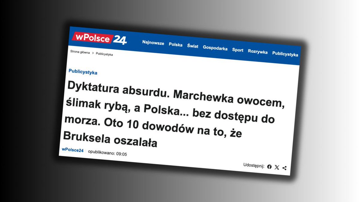 Mili Państwo, wiecie dlaczego Polska notorycznie przegrywa zmagania negocjacyjne w Unii Europejskiej? 

M. in. dlatego, że nasze społeczeństwo zupełnie nie rozumie, o co w tych zmaganiach chodzi. A nie rozumie, bo przekaz medialny jest często taki, jak na zdjęciu poniżej.