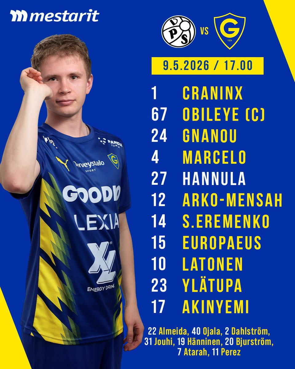 IFGnistan1924's tweet photo. Tällä kokoonpanolla lähdetään hakemaan pisteitä Vaasasta! 🔥

Ruutu auki klo 17.00! 📺

Kokoonpanon tarjoaa Maalarimestarien Oy.

#OgelinOma #Gnistan #Veikkausliiga https://t.co/4ChsUxXCRS