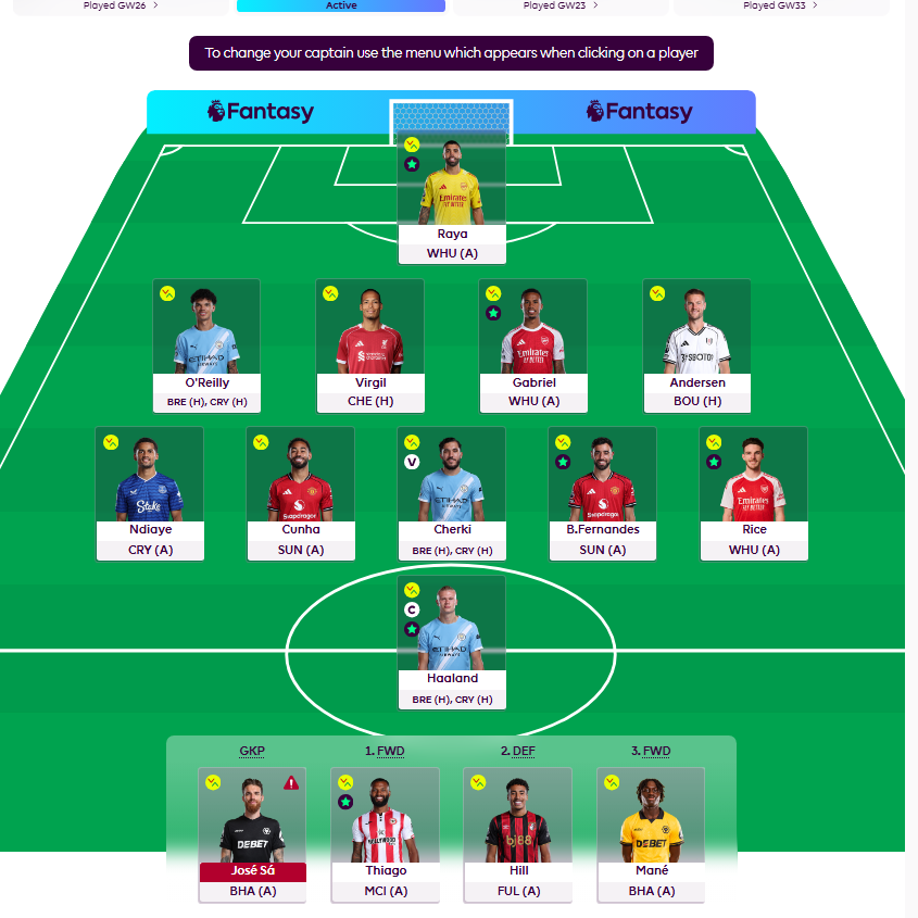 Anuth's tweet photo. GW36

OR: 7K

1/1 FT

Mbeumo => Cherki

Haaland TC 🧢

#FPL #FPLCommunity https://t.co/H9FzNKBVVT