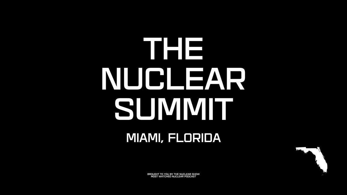 adnanbelushi's tweet photo. Announcing THE NUCLEAR SUMMIT in Miami, Florida!   As an extension of The Nuclear Show podcast - I'm launching a permanent annual nuclear gathering - an immersive, high-touch live experience that blends world-class staging, cinematic storytelling, technology, and audience engagement. It will attract entrepreneurs, innovators, new talent, executives, policymakers, investors, regulators, and technologists; engaging in how we build our future world powered by nuclear. Starting from 2027.  Interested speakers, sponsors, and partners can DM me for more info.