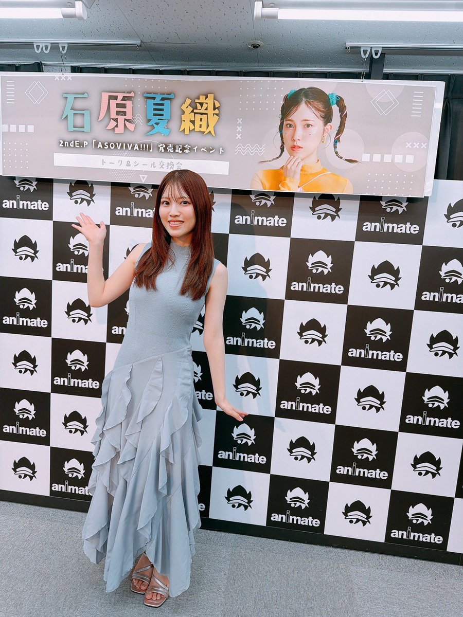 kaori_staff_'s tweet photo. リリイベ大阪、名古屋
ありがとうございました☺️🩵🩵

3月ぶりの大阪とお久しぶりの名古屋は楽しかった〜✨
みんなが選んでくれたシールは思いが溢れてて見てるだけで嬉しい気持ちになります！

ありがとうね☺️🫶🏻夏織
#ASOVIVA https://t.co/xtozFvIdmy