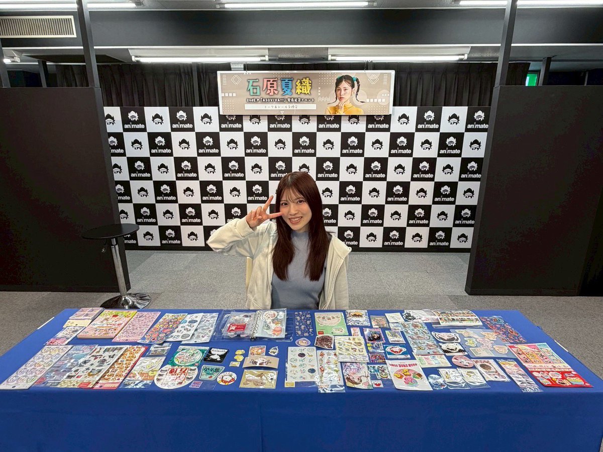 kaori_staff_'s tweet photo. リリイベ大阪、名古屋
ありがとうございました☺️🩵🩵

3月ぶりの大阪とお久しぶりの名古屋は楽しかった〜✨
みんなが選んでくれたシールは思いが溢れてて見てるだけで嬉しい気持ちになります！

ありがとうね☺️🫶🏻夏織
#ASOVIVA https://t.co/xtozFvIdmy