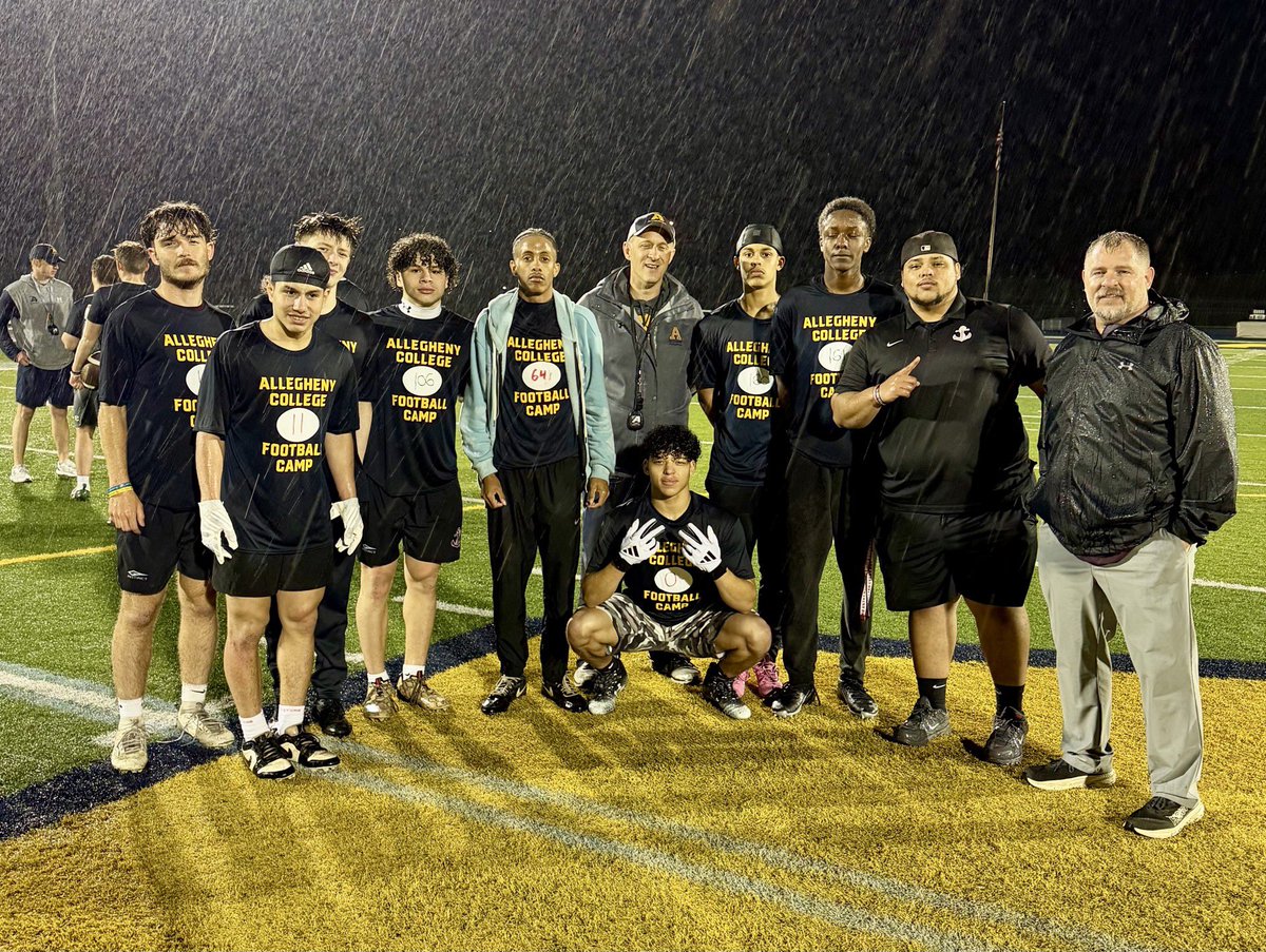 Nick42182084's tweet photo. We Appreciate @AlleghenyFB and @CoachHanhold  for the invite great comp we loved the energy and atmosphere. We will Definitely be back!! https://t.co/AO3aEPrzZz
