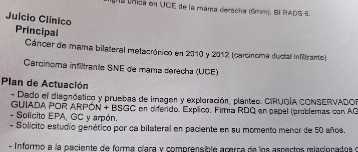Tampoco miento @JuanMa_Morenoañ al decir que es mi tercer cáncer de mamas y voy a buscar mis informes de 6 años atrás hasta hoy ,para que vea que tampoco miento , cuando digo que no me habéis hecho las revisiones al año y si cerca de los 2 años.
EL QUE MIENTE ES USTED