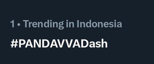 #PANDAVVADash trending nomor 1 di Indonesia!! Terima kasih banyak, PANDAVVARNA!! 🎉🎉🎉

Dengan ini, lore arc 1 Jagat Maya resmi ditutup! ✨️