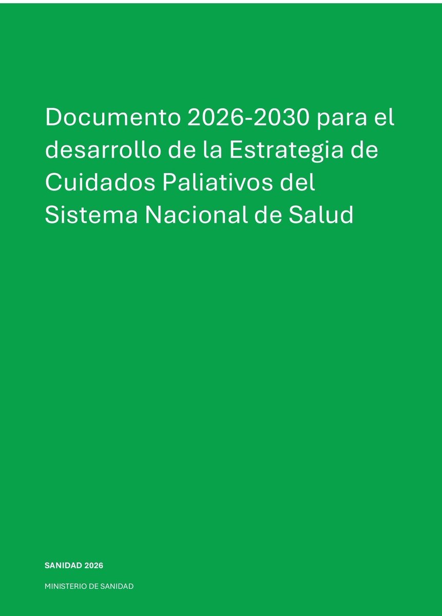 cronipal's tweet photo. Documento 2026-2030 para el desarrollo de la Estrategia en Cuidados Paliativos del SNS https://t.co/7KbUhh5TIB https://t.co/TUJiWmujqX