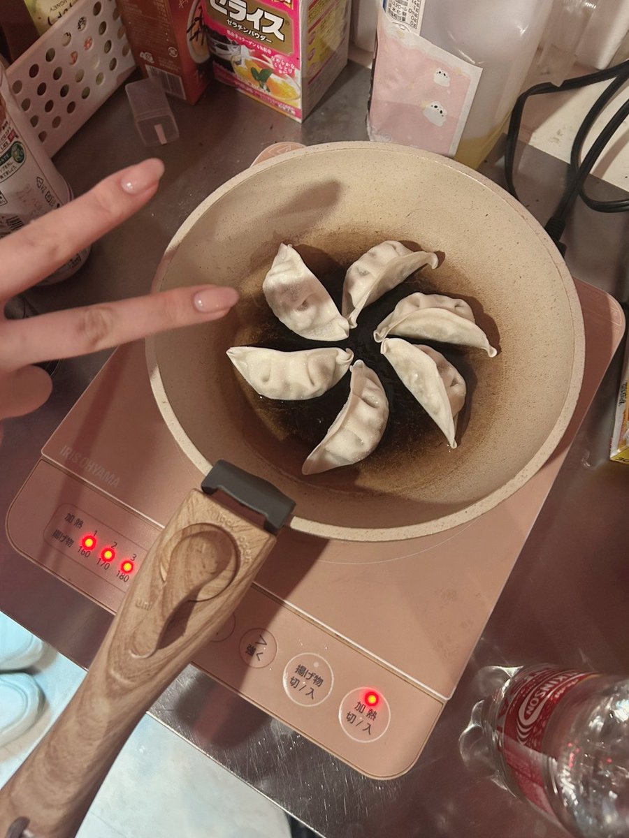 またーりなり。餃子を焼く。