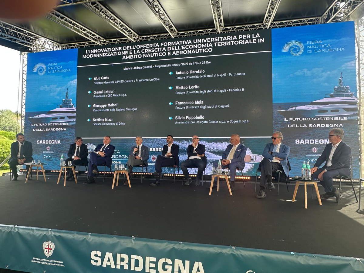 AtitechOfficial's tweet photo. Il tema delle competenze è centrale per attirare investimenti e a Olbia possiamo sviluppare al meglio la vocazione del territorio in campo nautico e aeronautico. https://t.co/S8eFP5LPqJ