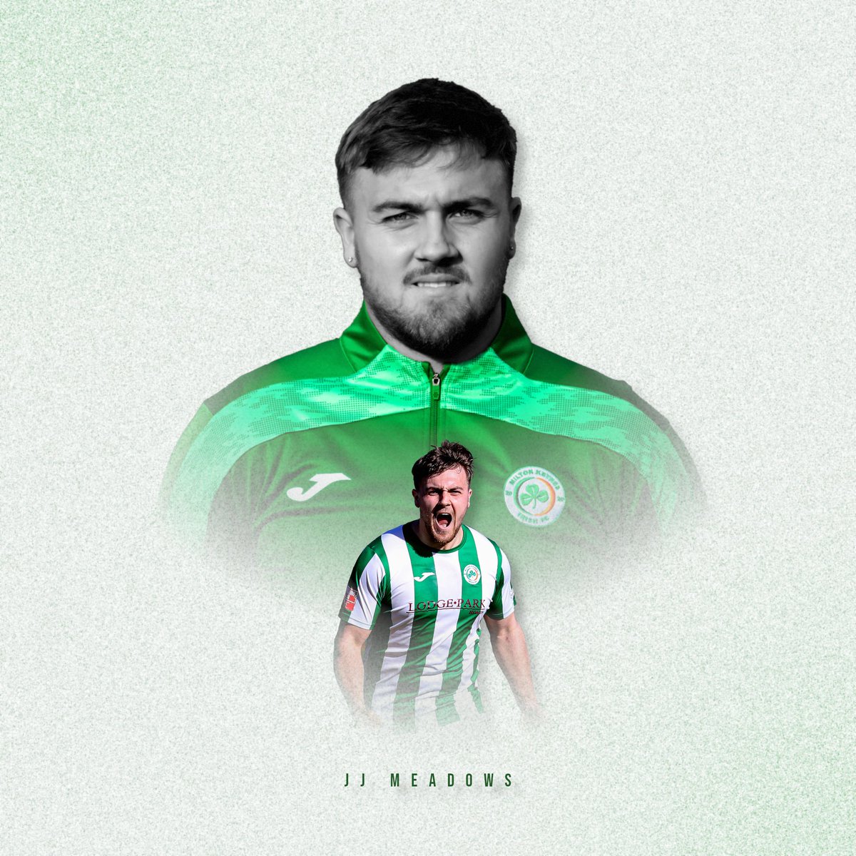 MKIrishFC's tweet photo. 💯☘️ | CENTURION

Congratulations to JJ Meadows on making 100 appearances for the club! Our number 9 and currently sitting 3rd on our all time goalscorer chart! Hopefully we’ll be celebrating 100 goals soon!

#UpTheIrish #NonLeague https://t.co/4GbgEMV5MN