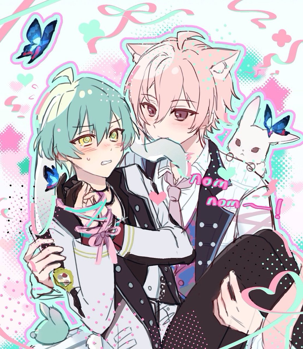 99fulingji's tweet photo. #天悠 #tennharu 
🍩🐗➕🐱🐰🦋！ https://t.co/2XCjaUCjOg