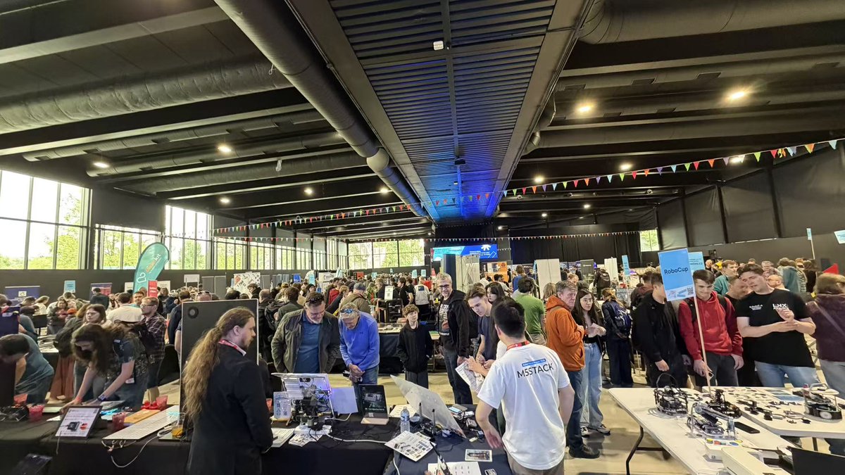M5Stack's tweet photo. 🇨🇿 Day 1 at Maker Faire Prague 2026 is here! 🚀
Our booth is ready, and we’re excited to welcome you together with @EspressifSystem at @MakerFaireCZ ! Stop by for live demos, the latest hardware, and great conversations with the team. Come say hi and make with us!
📍 HALL E, Booth 100, Exhibition Center Prague (Výstaviště Praha), Prague, Czechia
🎟 Get your tickets: https://t.co/UMhjZpwpHd

#M5Stack #Espressif #ESP32 #MakerFairePrague #MakerMovement #IoT