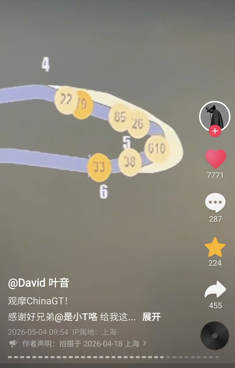520xzwyb's tweet photo. Ye Yin/ David (#SDC2 and #SDC4) posted pics with #85RACING racer Wang Yibo at #ChinaGT in Shanghai on his Douyin account.
"... Yibo, whom I haven't seen in a long time—watching number 85 race up the big screen was so exciting." 😍💚
See all: https://t.co/3Knq2v9z8p
#WangYibo王一博