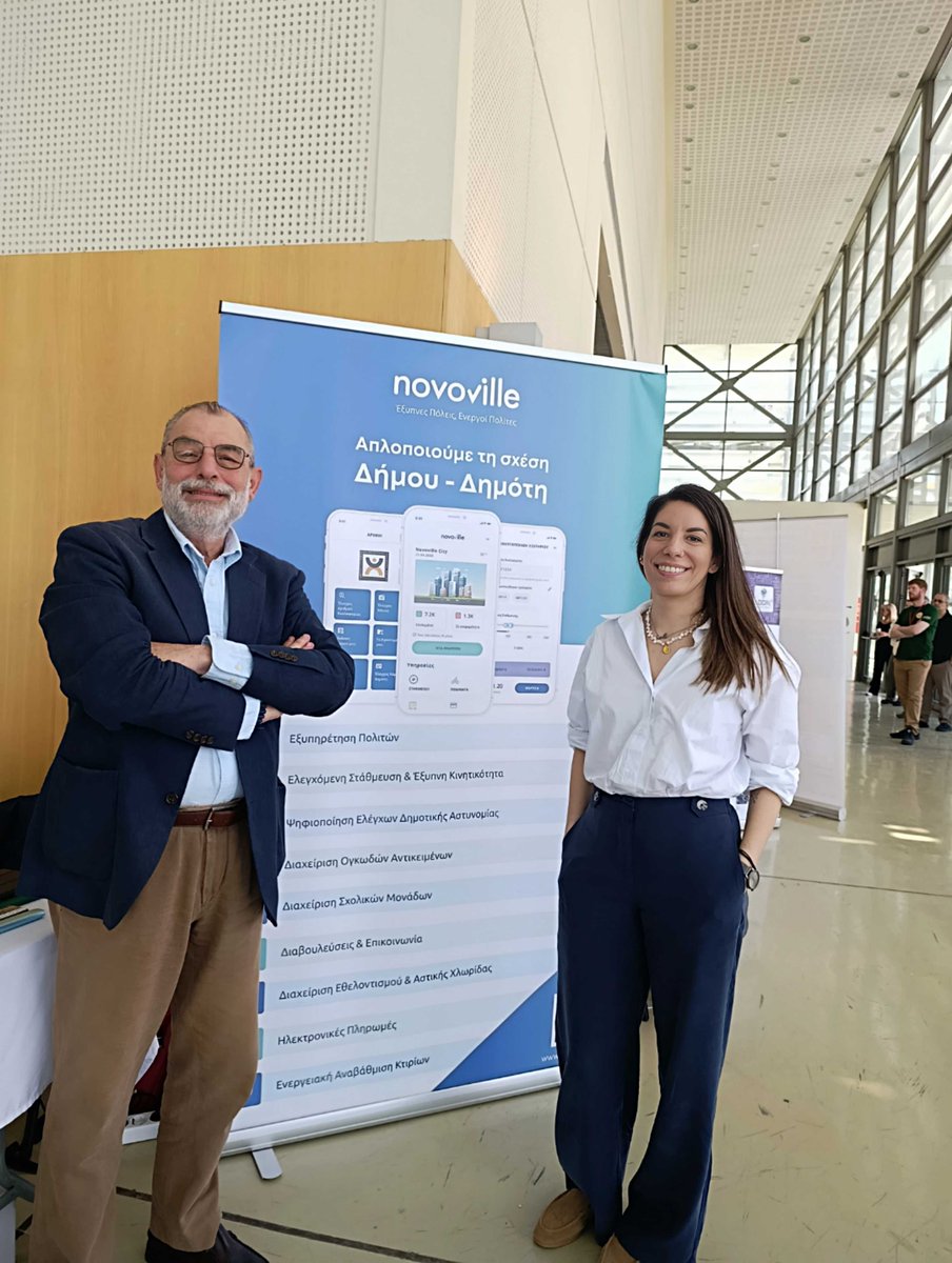 NovoVille's tweet photo. Novoville is participating in the Kalamata Tech Expo &amp; Intelligent Systems Festival in Kalamata, Greece (9–10 May 2026), showcasing innovative digital solutions and smart tools that support more efficient, sustainable and citizen-centric cities.
#Novoville #SmartCities #GovTech https://t.co/796HRXsJR4