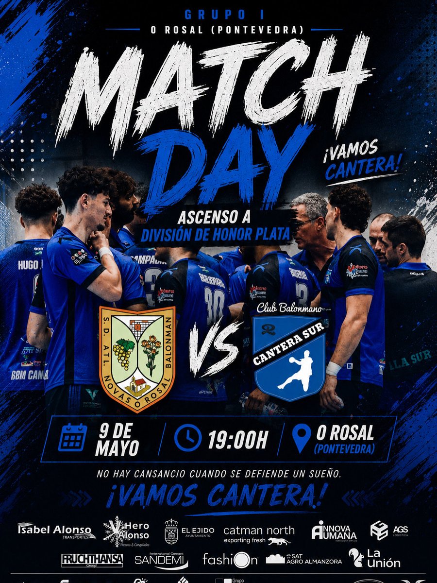 CBMCanteraSur's tweet photo. MATCH DAY ⚔️

Volvemos a la batalla.
Después de dejarlo todo en la pista, nuestros chicos afrontan un nuevo reto con la misma ambición y el mismo corazón.🔥

📍 O Rosal (Pontevedra)
📅 9 de mayo
⏰ 19:00H

¡VAMOS CANTERA! 💪

📺 https://t.co/DLpFB9qGa3 https://t.co/dbi1aoUxWV
